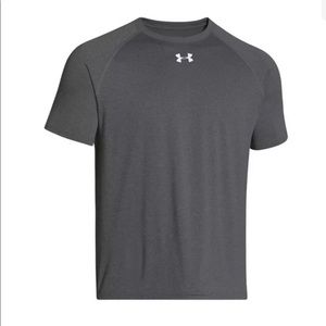 Under armour mens gray short sleeve.Brand new with tags and factory sealed.